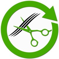 The Green Scissors logo, The Green Scissors contact details