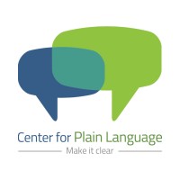 Center for Plain Language logo, Center for Plain Language contact details