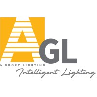 A GROUP LIGHTING logo, A GROUP LIGHTING contact details