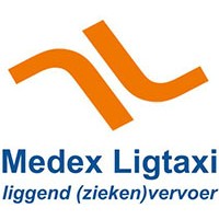 Medex Ligtaxi, Liggend (zieken)vervoer. logo, Medex Ligtaxi, Liggend (zieken)vervoer. contact details