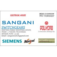 sangani switchgears logo, sangani switchgears contact details