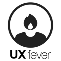 UXfever logo, UXfever contact details