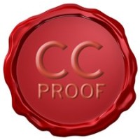 CCProof logo, CCProof contact details