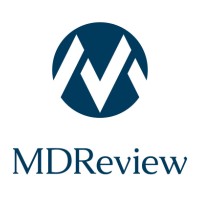 MDReview logo, MDReview contact details