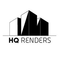 HQ Renders logo, HQ Renders contact details