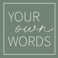 YourownWords logo, YourownWords contact details