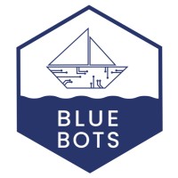 BlueBots logo, BlueBots contact details