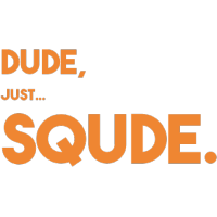 SQUDE logo, SQUDE contact details