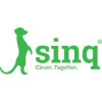 sinq® ★ clever. together. logo, sinq® ★ clever. together. contact details