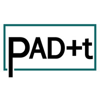 PAD+t logo, PAD+t contact details