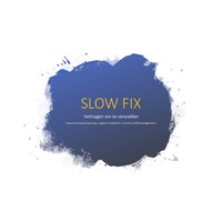 SLOW FIX logo, SLOW FIX contact details