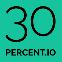 30percent.io logo, 30percent.io contact details