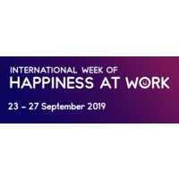 International Week of Happiness at Work logo, International Week of Happiness at Work contact details