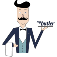 MyButler logo, MyButler contact details