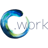 .WORK logo, .WORK contact details