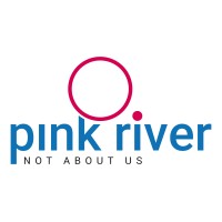 pink river logo, pink river contact details