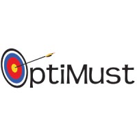 OptiMust logo, OptiMust contact details