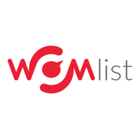 WOMlist logo, WOMlist contact details