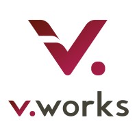 v.works logo, v.works contact details