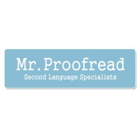 Mr. Proofread logo, Mr. Proofread contact details