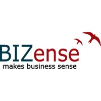 BIZense logo, BIZense contact details