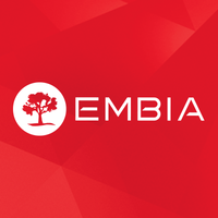 EMBIA. logo, EMBIA. contact details