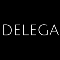 Delega logo, Delega contact details