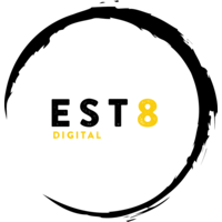 EST8 Digital logo, EST8 Digital contact details