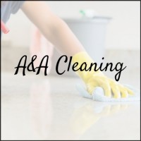 A&A Cleaning logo, A&A Cleaning contact details