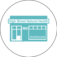 High Street Natural Health logo, High Street Natural Health contact details