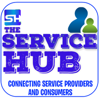 The Service Hub logo, The Service Hub contact details