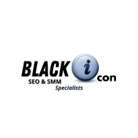 Black Icon SEO logo, Black Icon SEO contact details