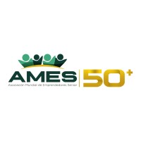 AMES50+ logo, AMES50+ contact details