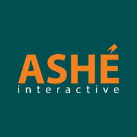 ASHÉ Interactive logo, ASHÉ Interactive contact details