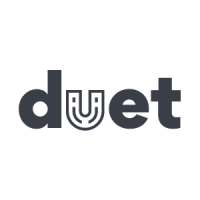 DÜET logo, DÜET contact details