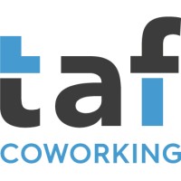 TAF Coworking logo, TAF Coworking contact details