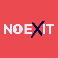 NO EXIT logo, NO EXIT contact details