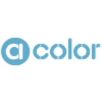 a-color logo, a-color contact details