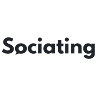 Sociating logo, Sociating contact details