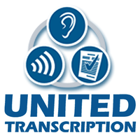 United Transcription logo, United Transcription contact details