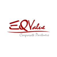 EQValue logo, EQValue contact details