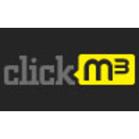 ClickM3 logo, ClickM3 contact details