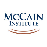 McCain Institute logo, McCain Institute contact details