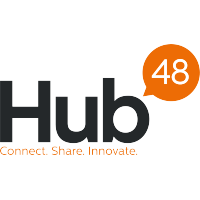 HUB48 logo, HUB48 contact details