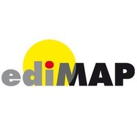 ediMAP logo, ediMAP contact details