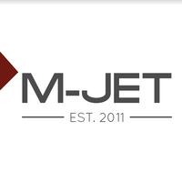 M-JET logo, M-JET contact details