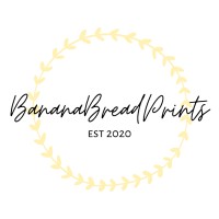 BananaBreadPrints logo, BananaBreadPrints contact details