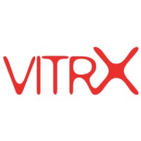 VitrX logo, VitrX contact details