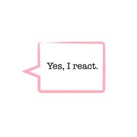 Yes, I react. logo, Yes, I react. contact details