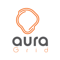 AuraGrid logo, AuraGrid contact details